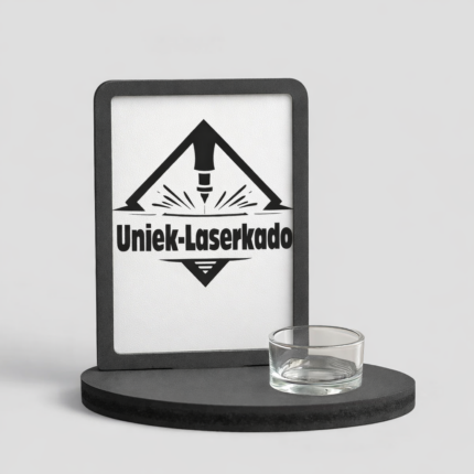 Gepersonaliseerde Rechthoekige Theelichthouder – Gesublimeerd MDF Cadeau